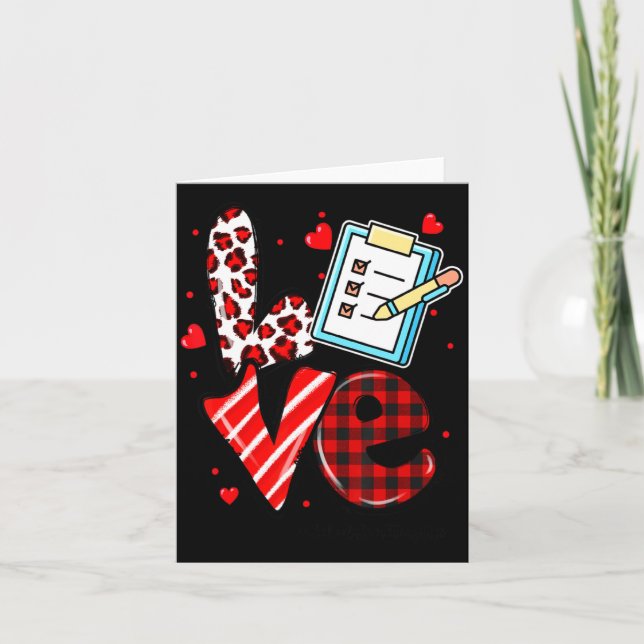 Carte Love Heart School Secretary Life Valentines Day Gi (Devant)