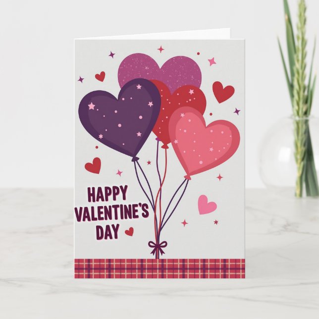 Carte Love Hearts Valentines Day Card (Devant)