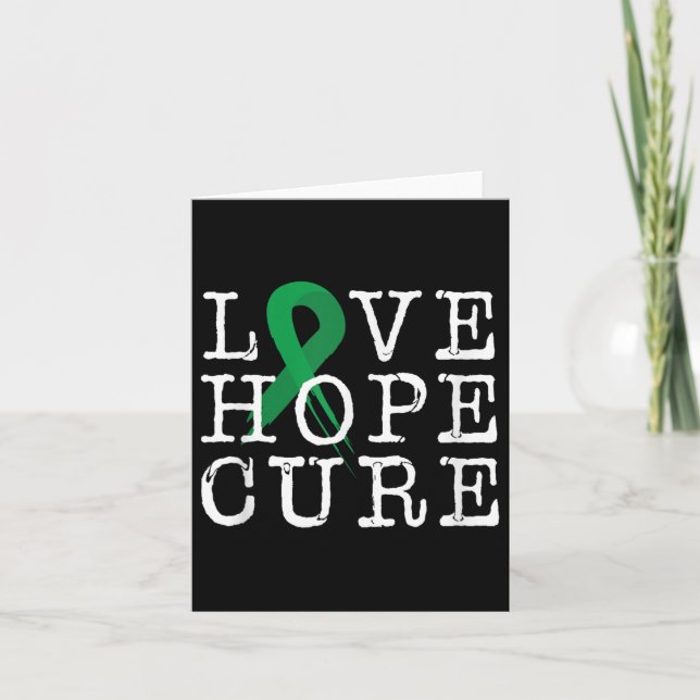 Carte Love Hope Cure Gallbladder Cancer Sensibilisation  (Devant)