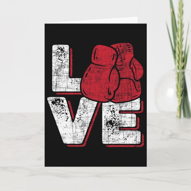 Carte Love - Kickboxer Kickboxing Fitness Workout Martia (Devant)