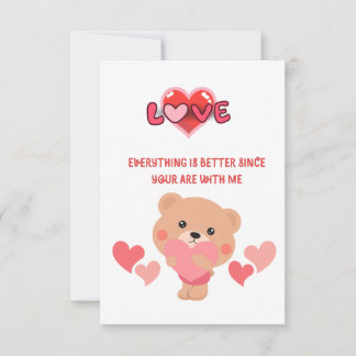 Carte Love our story card