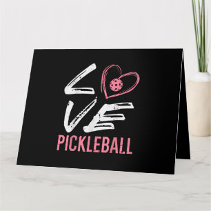 Carte Love Pickleball Coeur Pickle Ball Femmes Filles En