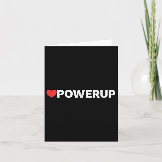 Carte Love Powerup - Cœur  (Devant)
