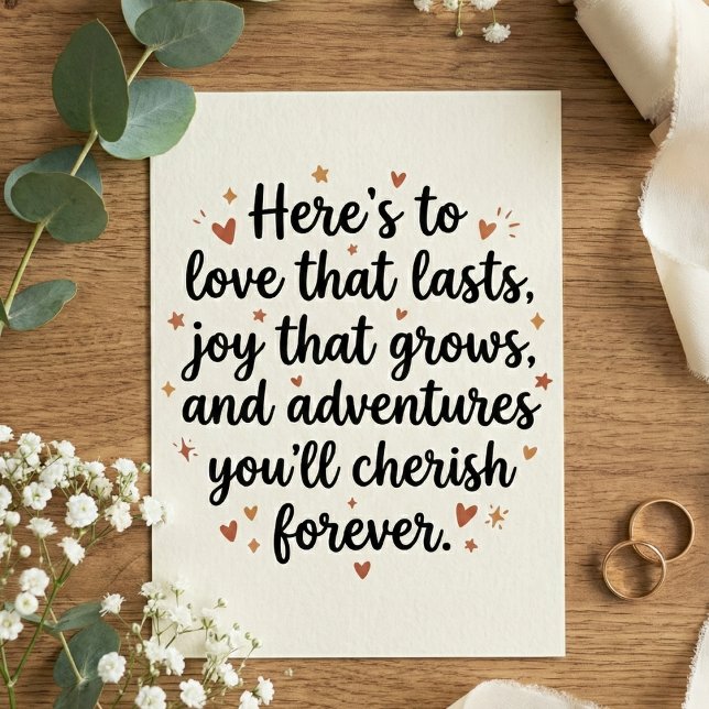 Carte Love Quote Wedding Engagement Party (Créateur téléchargé)