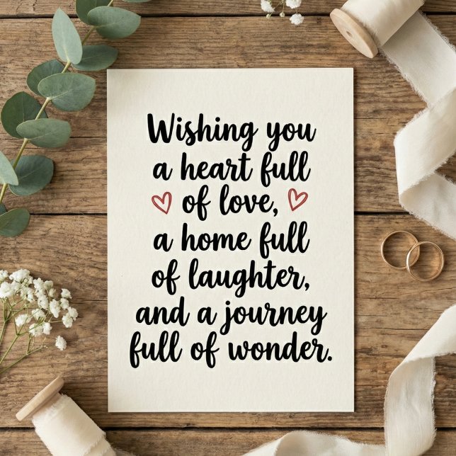 Carte Love Quote Wedding Engagement Party (Créateur téléchargé)