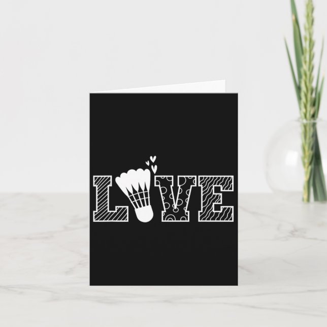 Carte Love Shuttle Dminton Racket (Devant)