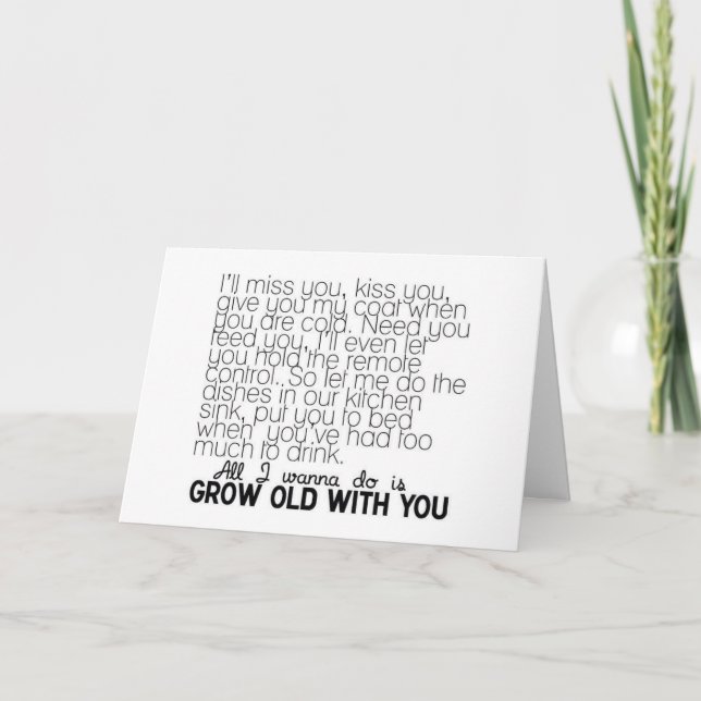 CARTE LOVE SONG WANT GROSSER VIEUX AVEC VOUS MISS U (Devant)