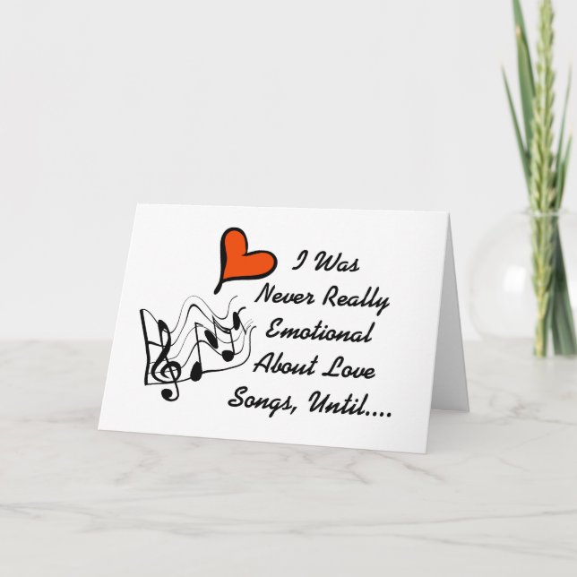 Carte Love Songs Valentine's Day Card (Devant)