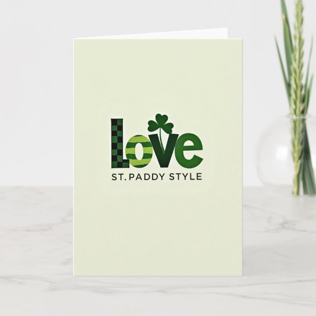 Carte Love St Paddy Style Card (Devant)