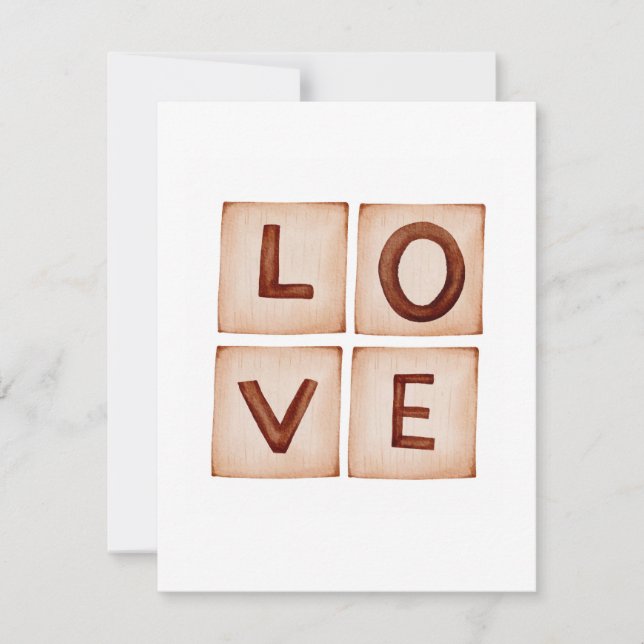 Carte Love Valentine's Day (Devant)