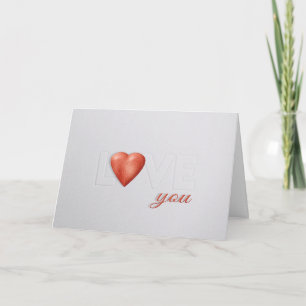 Carte LOVE Valentines intégrée