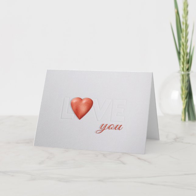 Carte LOVE Valentines intégrée (Devant)