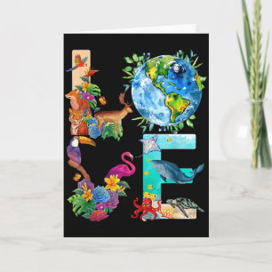 Carte Love World Jour de la Terre 2022 Planète Environne