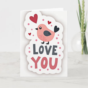 Carte Love You Birdie