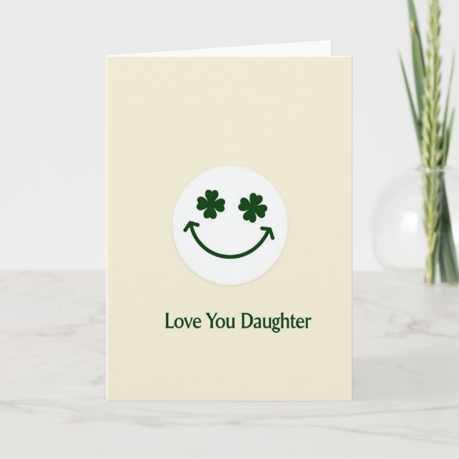 Carte Love You Daughter Simple Card (Devant)