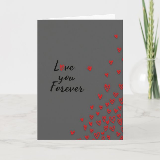 Carte Love You Forever Heartfelt Card (Devant)