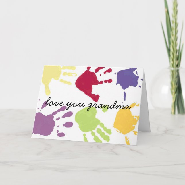 Carte Love You Grand-mère Happy Birthday Card (Devant)