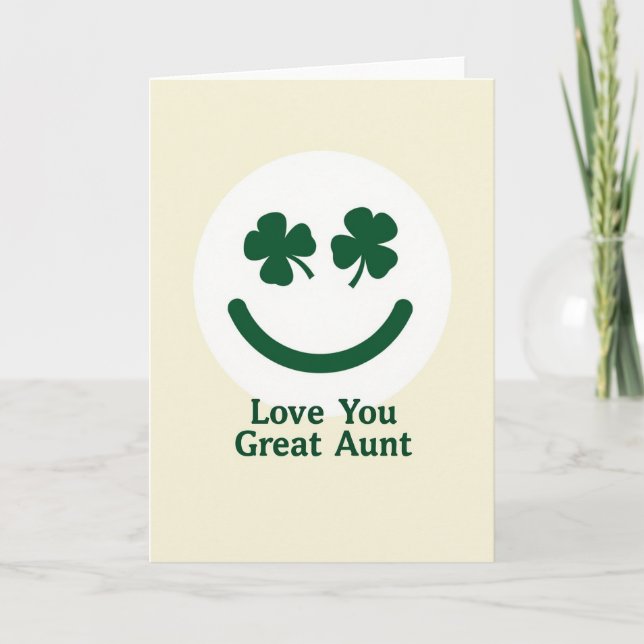 Carte Love You Great Aunt Card (Devant)