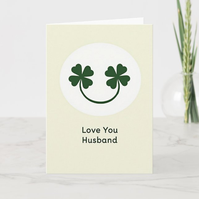 Carte Love You Husband Lucky Card (Devant)