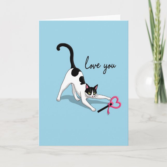 Carte Love You Kitty Heart (Devant)