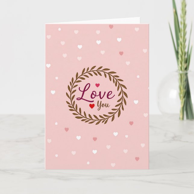 Carte Love You la plus douce (Devant)