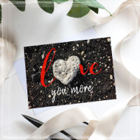 Love You More Hawaii Beach and Coral Heart Photo