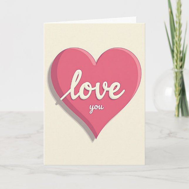 Carte Love You Partner (Devant)