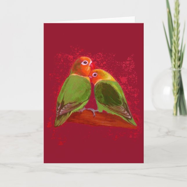 Carte - Lovebirds de la Saint-Valentin (Devant)