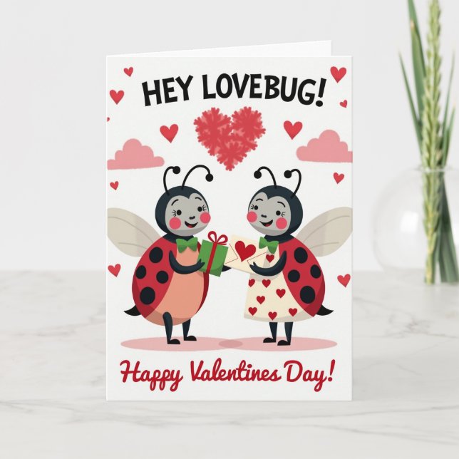 Carte Lovebug Valentines Day Card (Devant)
