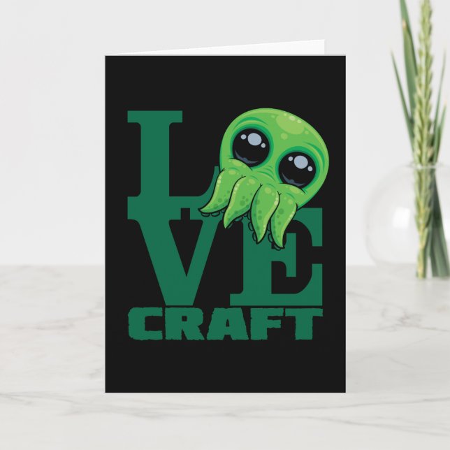 Carte Lovecraft Baby Cthulhu Design - Éffrayant mignon A (Devant)