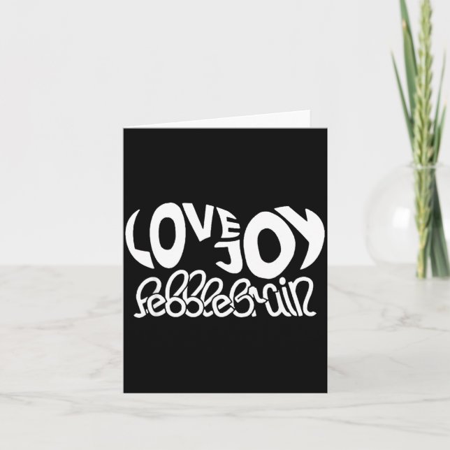 Carte Lovejoy Fan Gift Graphic Design Music Lover  (Devant)