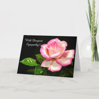 Carte Lovely Rose Sympathy Greeting Card