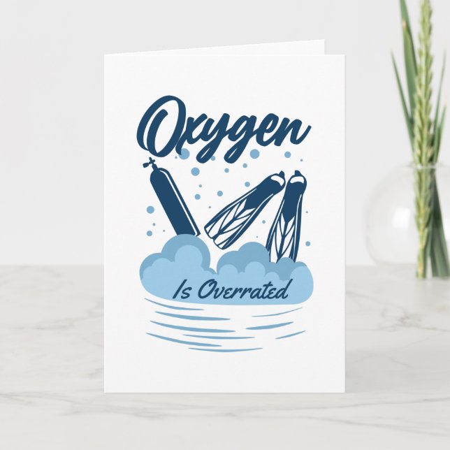 Carte L'oxygène est surfait - Pour les nageurs (Devant)