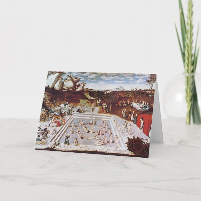 Carte Lucas Cranach l'aîné la fontaine de la jeunesse (Devant)