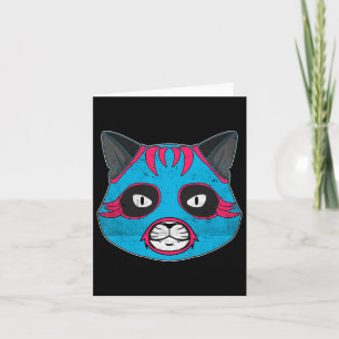 Carte Lucha Libre Cat Porte Le Masque De Lutte Luchador
