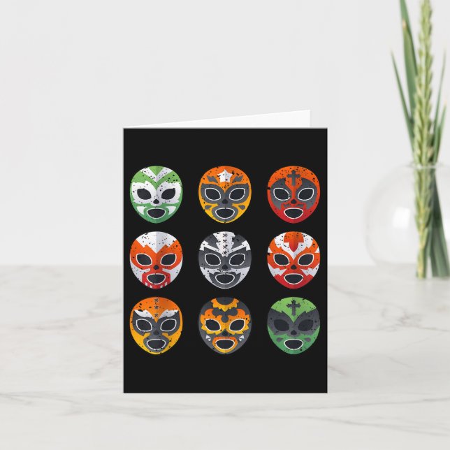Carte Lucha Libre Le Masque De Lutte Cinco De Mayo Mexic (Devant)