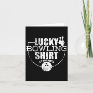 Carte Lucky Bowling Shirt Ne Pas Laver Citation Drôle Po