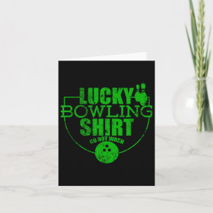 Carte Lucky Bowling Shirt Ne Pas Laver Citation Drôle Po