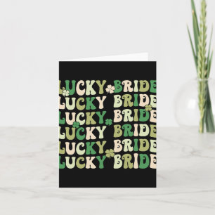 Carte Lucky Bride Groom Couples jumelés Mariage St Part
