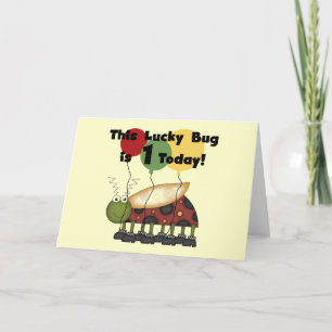 Carte Lucky Bug est un Anniversaire Tshirts et cadeaux