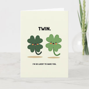 Carte Lucky Clovers vous aimant