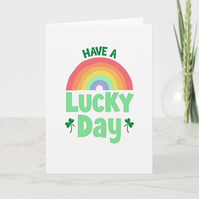 Carte Lucky Day Rainbow Card (Devant)