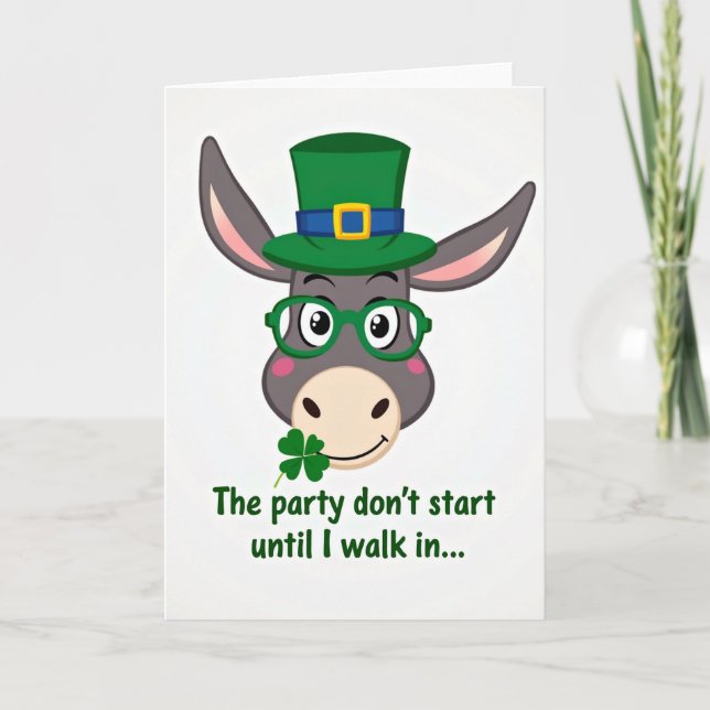 Carte Lucky Donkey Party Card (Devant)
