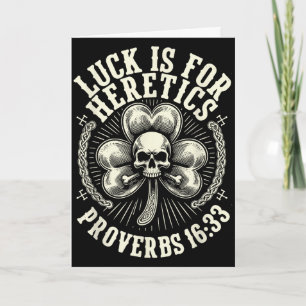 Carte Lucky est pour les hérétiques proverbes 16_33 jour