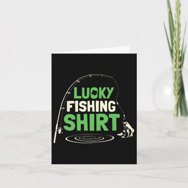 Carte Lucky Fishing Rods Fishman Funny Fishing Fish Gi (Devant)