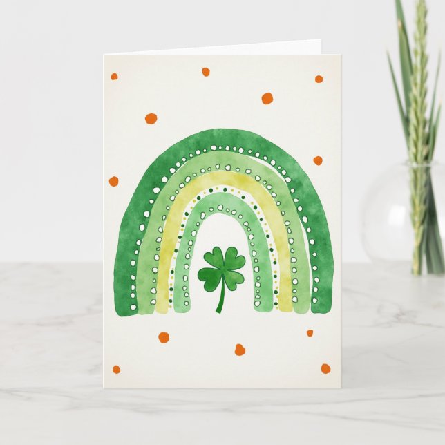Carte Lucky Green Rainbow Art Card (Devant)
