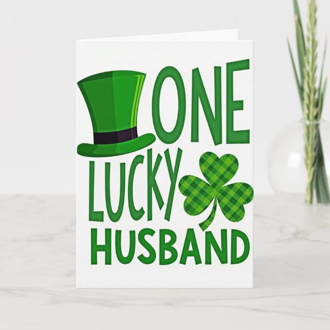 Carte Lucky Husband Green Art Card (Devant)
