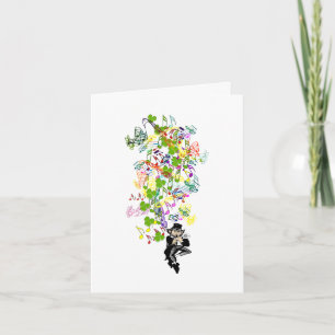 Carte Lucky Leprechaun Avec Shamrocks