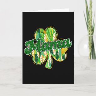 Carte Lucky Mama Saint-Patrick Irish Maman Shamrock Trèf