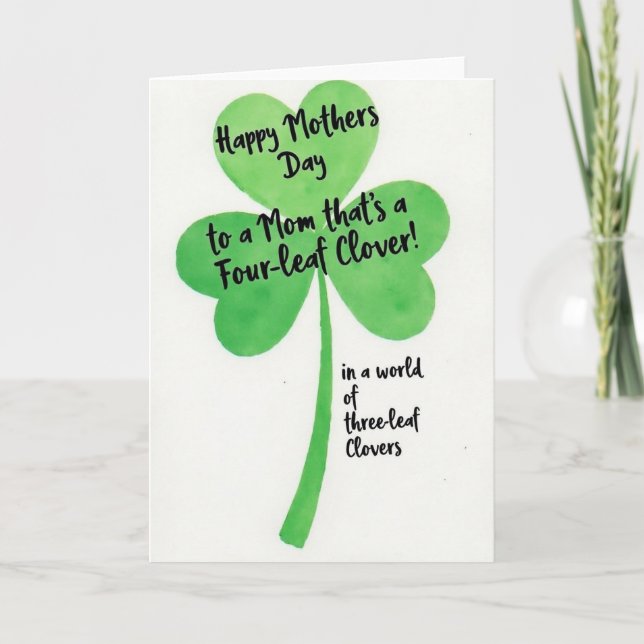 Carte Lucky Mom Mothers Day Card (Devant)